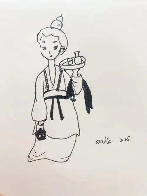 100天极简手绘打卡  #手绘  #古风插画