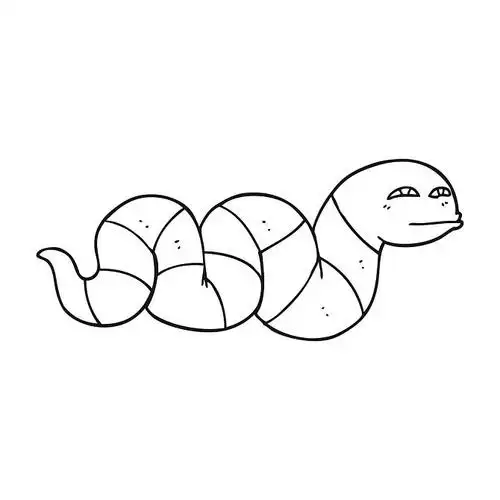 黑白_卡通_蛇_高清图片_全景视觉