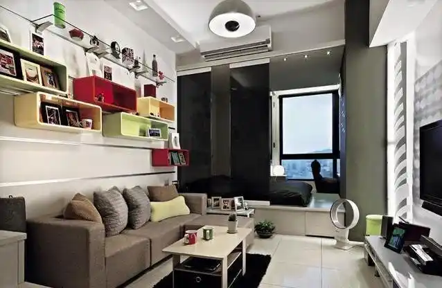 40平小户型2室一厅楼梯厨房都可以隐藏设计花了5千很值