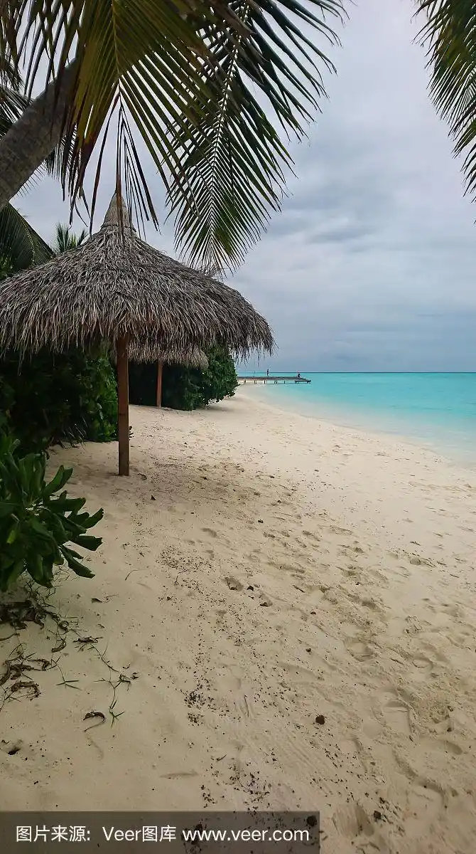 马尔代夫美丽的沙滩图片