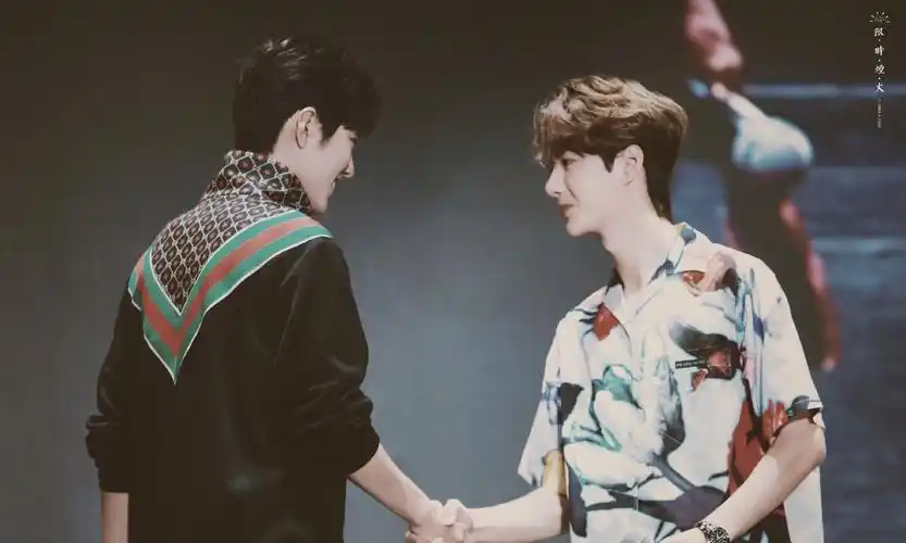 陈情令泰国粉丝见面会,肖战王一博调皮互动_高清图集_新浪网