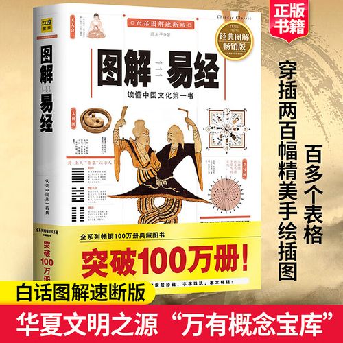 图解易经全书周易大全官方正版彩色图案注解原版白话文版入门基础