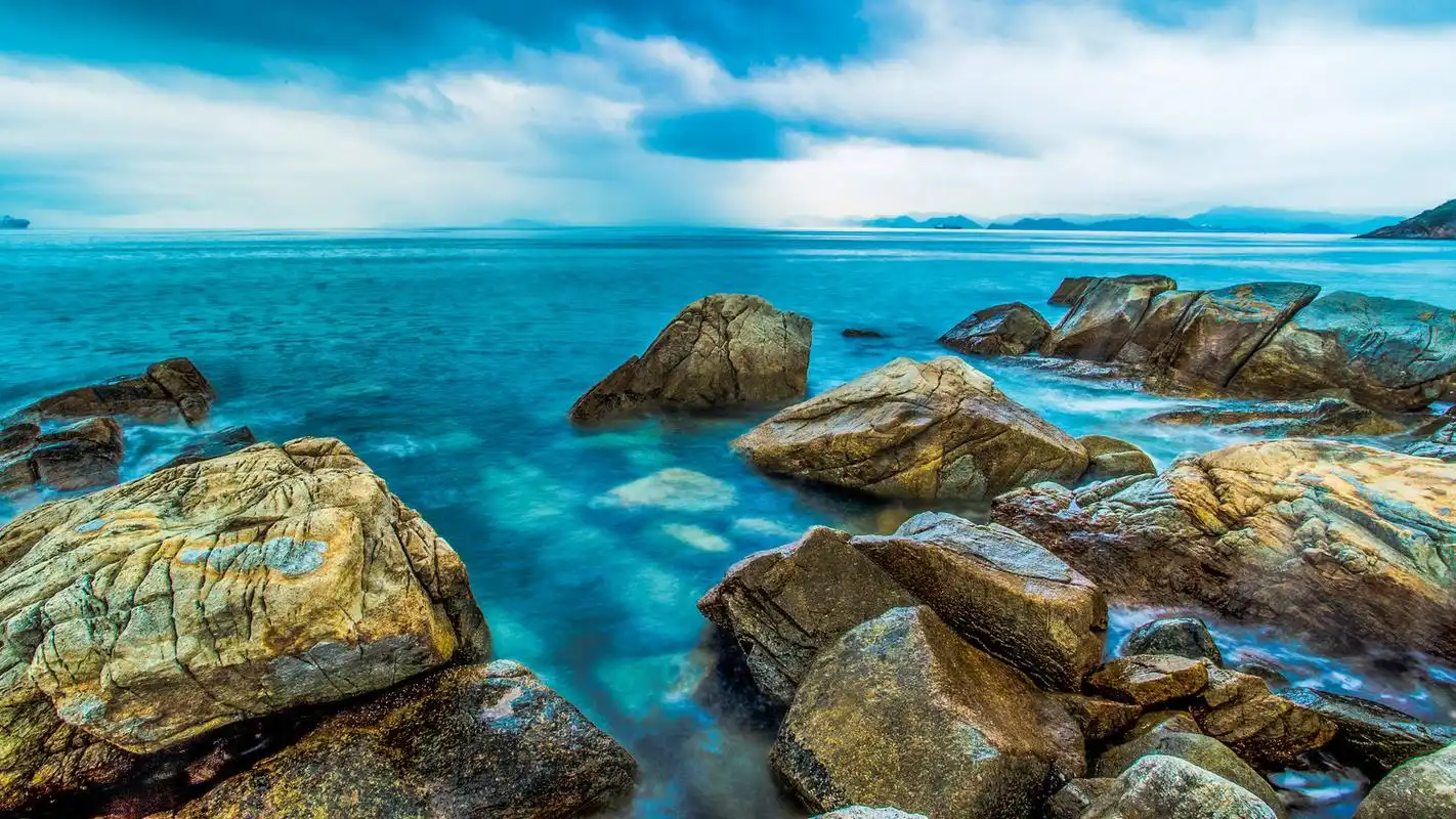 广东深圳背仔角海滩风光壁纸下载高清大图预览1920x1080_风景壁纸下载