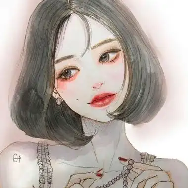 高冷手绘头像女,女生头像图片