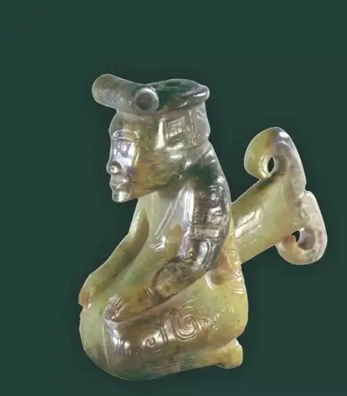 妇好墓玉跪人像 - 堆糖,美图壁纸兴趣社区