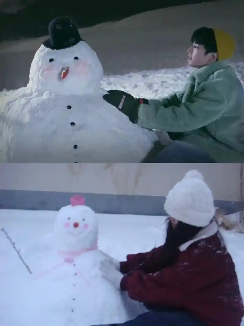 一起堆雪人 #王俊凯 #玩雪啦 - 抖音