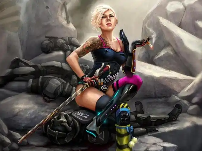 女战士壁纸和背景,高清图片,壁纸,科幻 - 天下桌面