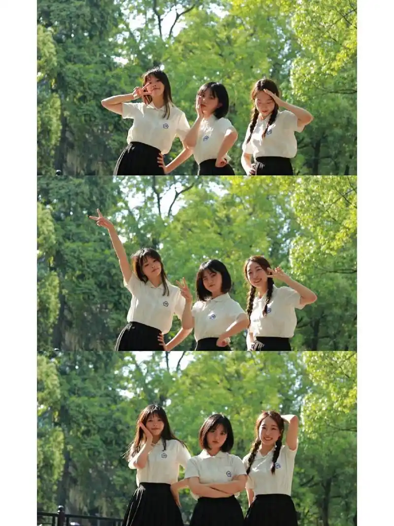 姐妹合照姿势参考     当然要拍照留念啦,再也没有这样的夏天了.