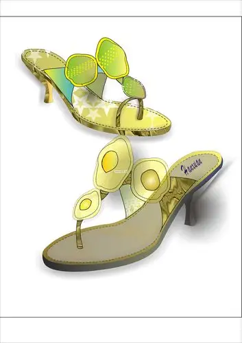 鞋子设计手稿图-鞋子款式效果图-cfw服装设计