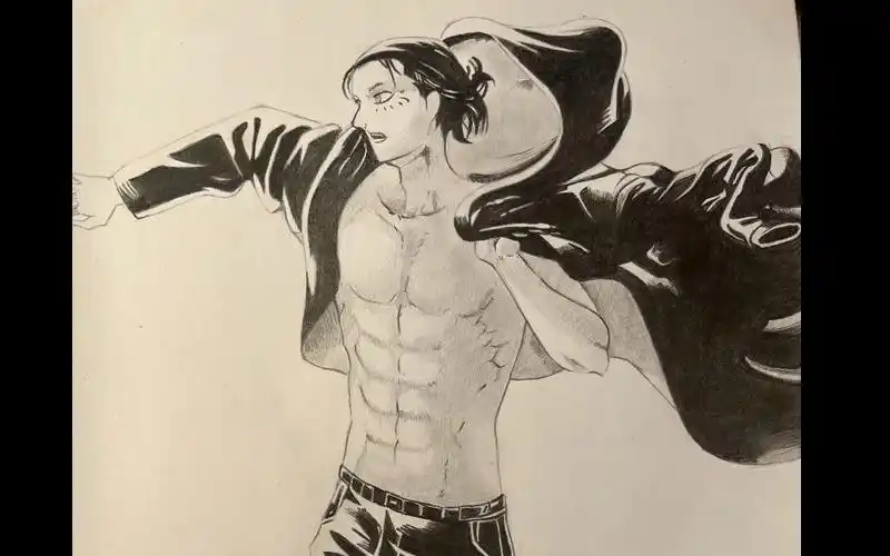 【进击的巨人 手绘】艾伦穿衣