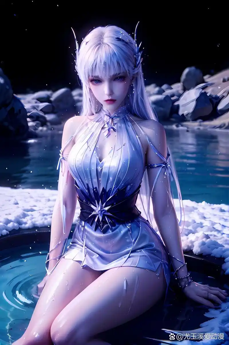 国漫女神# #神印王座# 白发的圣采儿,是不是有着独特的魅力之美.