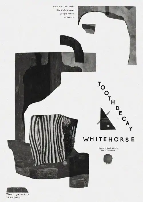 黑白色海报设计