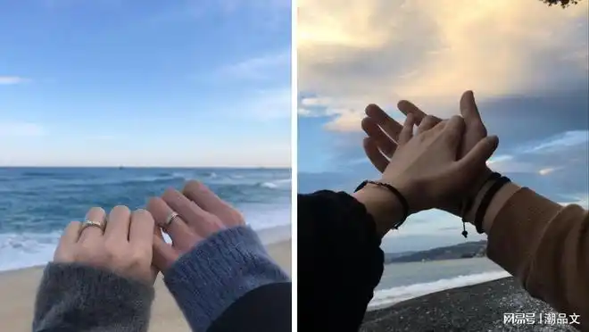 情侣们出游拍照是指定动作,但总是对着镜头了无新意,对着镜头秀恩爱又