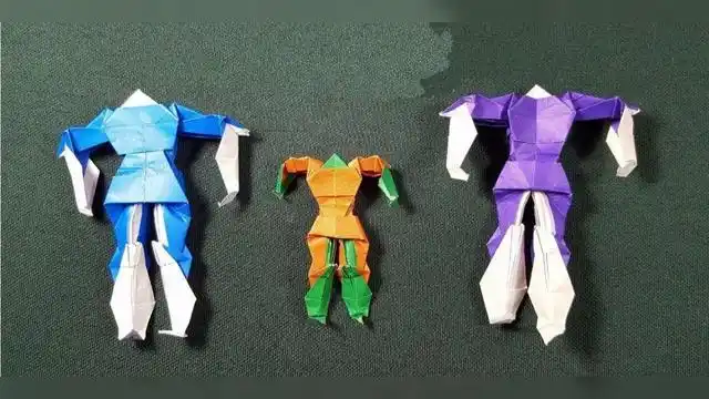 折纸高手教你折威武霸气的折纸铁甲战士,简单好学的折纸教程,男孩们很