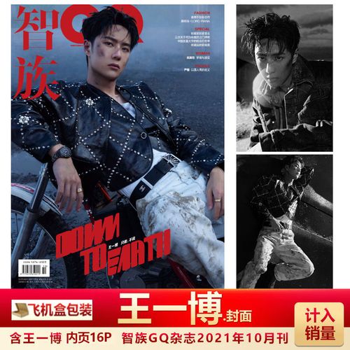 王一博封面 含内页16p 店赠海报 明信片 飞机盒计入销量 智族杂志2021