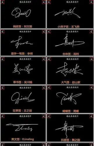 个性化艺术签名设计和人们普通签名有什么不同