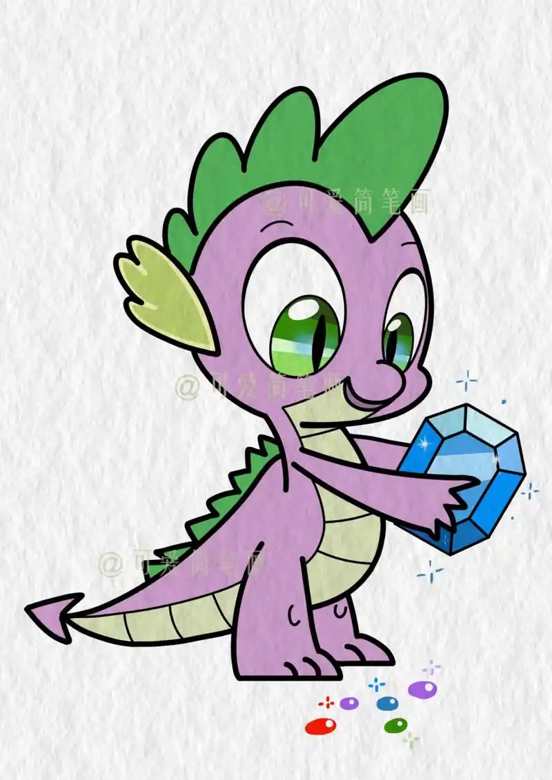 今天画可爱的穗龙宝宝,喜欢穗龙的画起 - 抖音