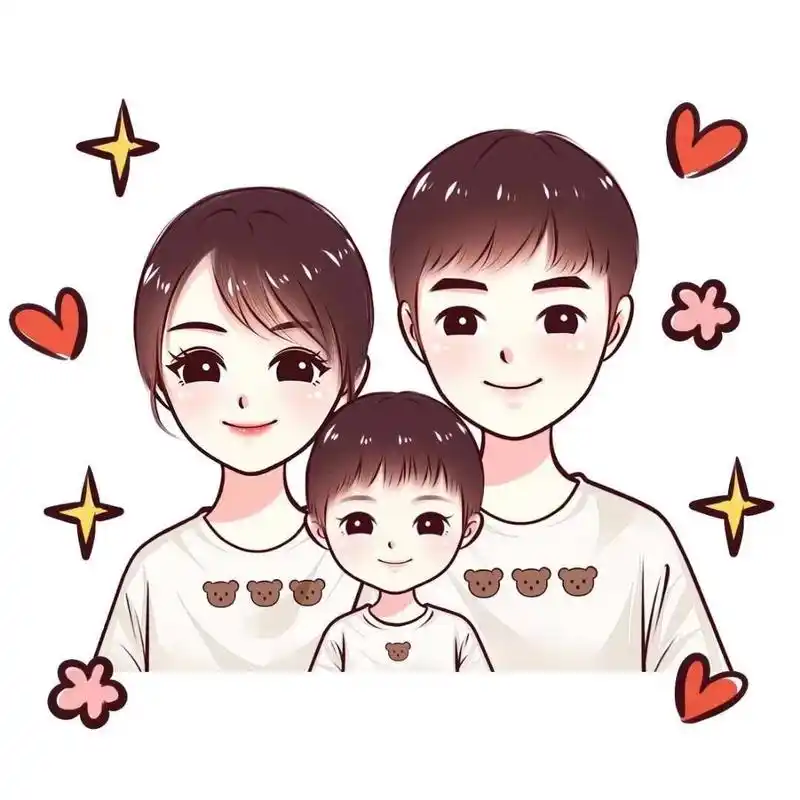 一家三口图片,简单的头像,简单的幸福,你爱了吗?