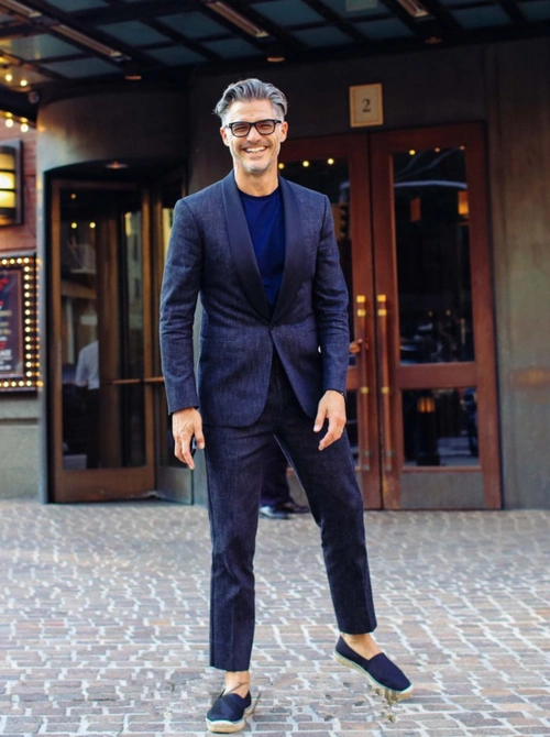 男士西装搭配鞋子图片