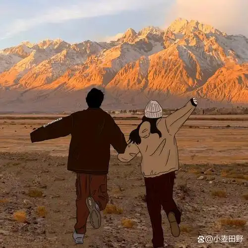 插画头像|秋冬背影情头