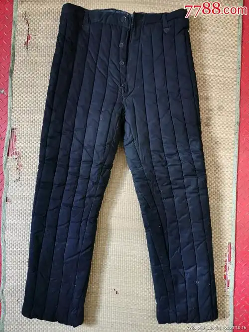 老铁路扎杠棉裤早期铁路