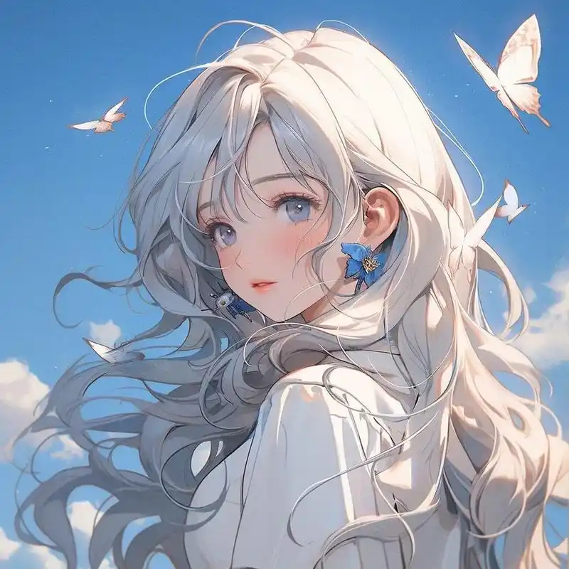 蝴蝶少女,无心风月,独钟自己#头像# #女生头像##微信头像#  #动漫头像