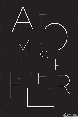 英文字体海报设计#灵感资料库