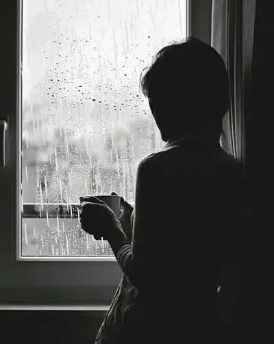 在心最柔软的地方停歇 今夜我孤独的身影 落寞地倚靠窗前 掀帘凝望