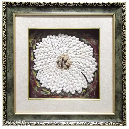 新古典客厅装饰画 海螺贝壳工艺品挂画 原创设计壁画_1176754