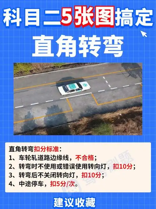 科目二直角转弯566张技巧图建议收藏