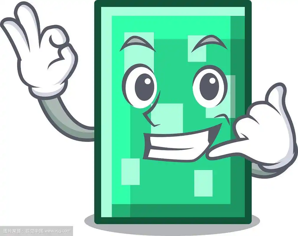 叫我长方形吉祥物卡通风格