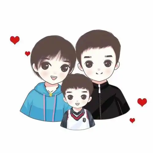 一家三口用哪些头像?用手绘头像,感受不一样的幸福