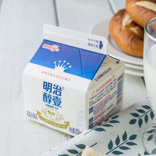 明治meiji牛奶醇壹牛乳低脂 学生成人孕妇营养早餐奶200ml*6罐 6罐 醇