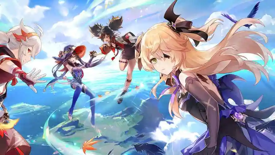 原神 枫原万叶 菲谢尔壁纸