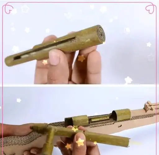 总是吃不到鸡,那就用纸做一把98k吧,纸糊的子弹也能很刺激!