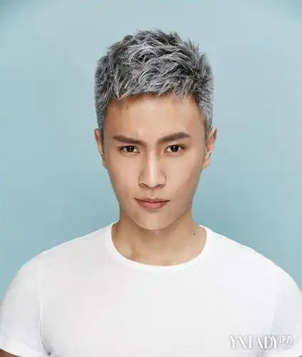 男士奶奶灰发型图片欣赏教你4步抓出奶奶灰