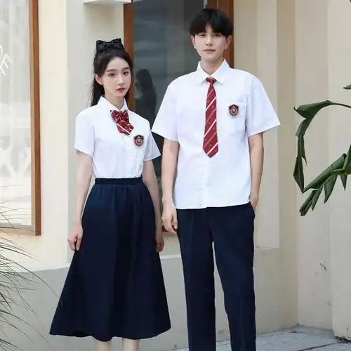 毕业班服套装合唱诗歌朗诵比赛演出服校服英伦学院风高中初中学生