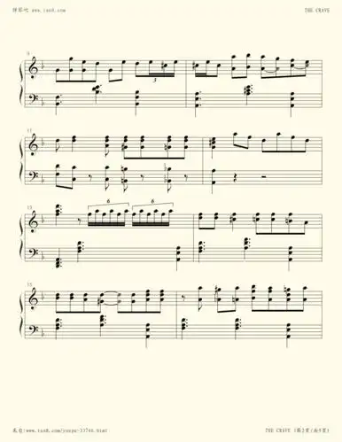 钢琴谱 - the crave