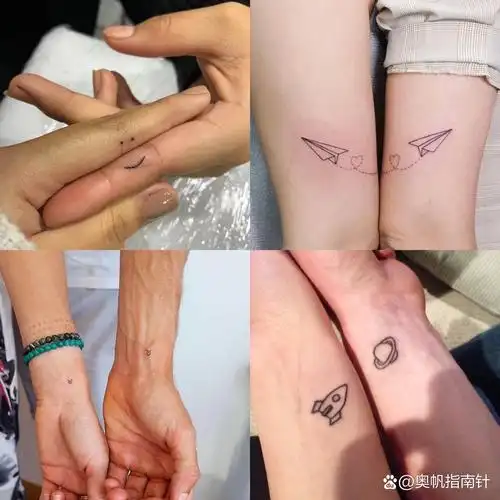 【1/2】情侣纹身友情纹身 对大多恋人们来说,刺青所代表的意义不仅是