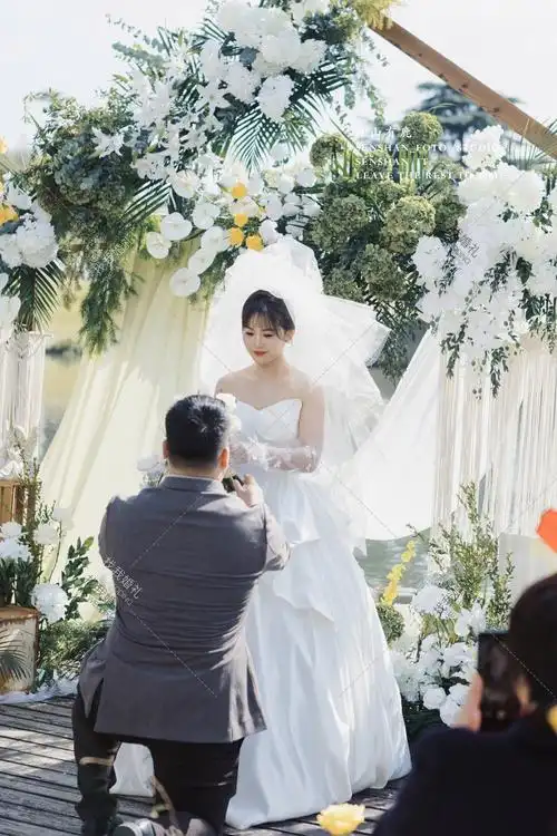 冬日白绿韩式户外婚礼9807白色主题户外韩式现场布置图片_效果图