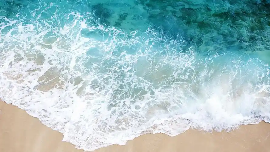 沙滩边的海浪 壁纸 - 1920x1080