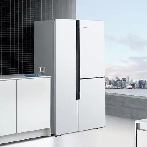 变频风冷无霜6智能动态恒温三大储鲜对开门冰箱(湖影白)