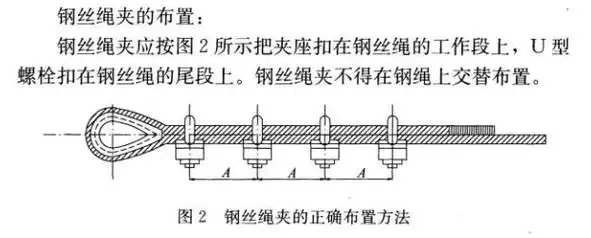起重机钢丝绳端部绳夹固定连接时,绳夹间距不应小于钢丝绳直径8倍