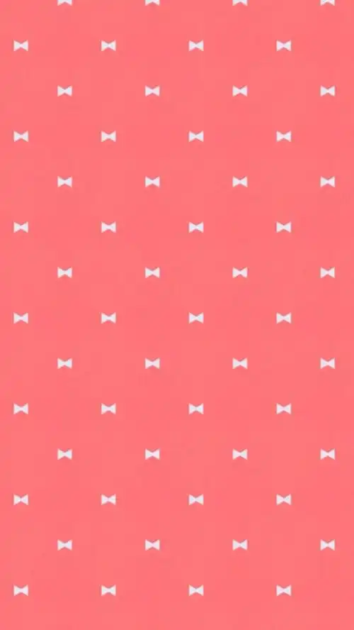 粉红色白色蝴蝶结 「iphone壁纸‐手机壁纸‐可爱‐卡通‐动漫‐平铺