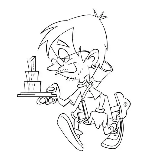 建筑师,图片,简笔画-学笔画