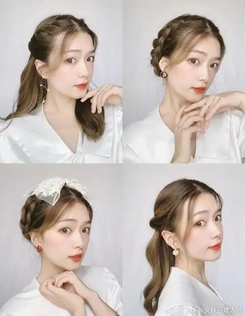 法式复古发型|优雅少女日常这样扎75156015步骤简单,在图里咯