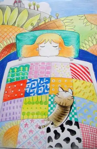 美梦/少儿绘画作品/儿童画/网络美术馆_中国少儿美术教育网