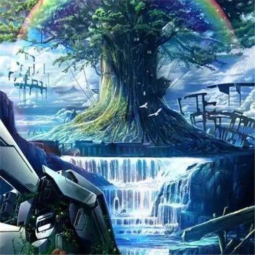 唯美森林风景头像图片