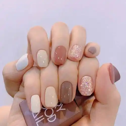 经典跳色美甲,款款都好看!