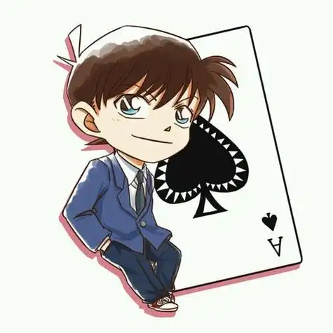 动漫简笔画怪盗基德q版头像简笔画图片工藤新一简笔画帅气工藤新一